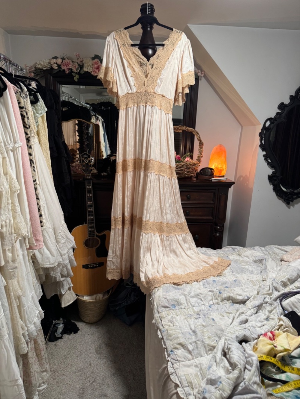 NWT Spell Oceans Gown Ivory Medium - Picture 5 of 14